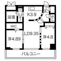 コローレ知事公館前の物件間取画像